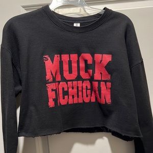 Muck Fichigan cropped crewneck